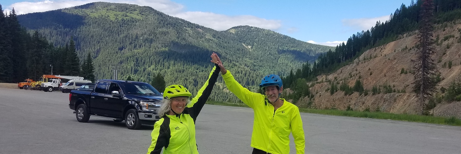 Picture of bikers on rail trail.