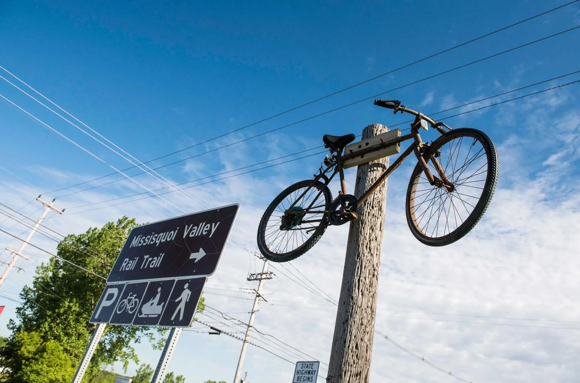 Picture of bikers on rail trail.