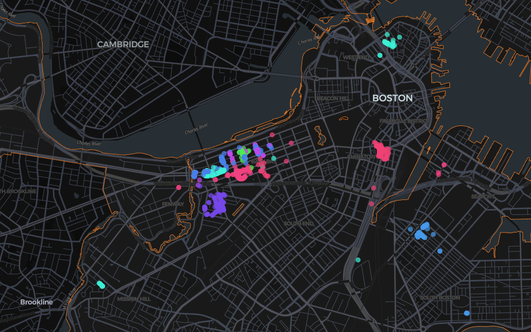 map showing top ten repeat offenders