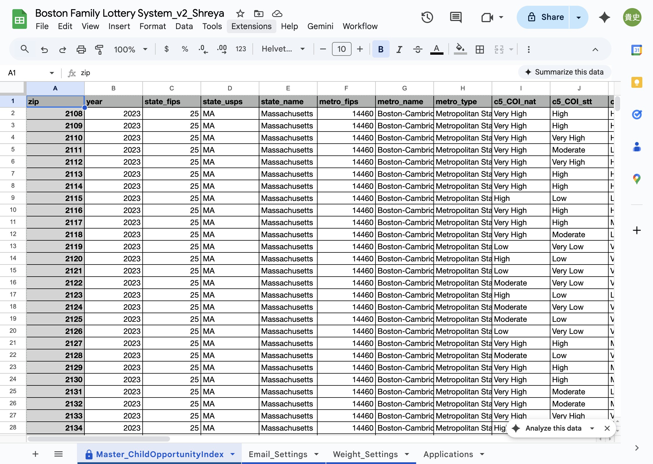 Step 1 Workflow Screenshot