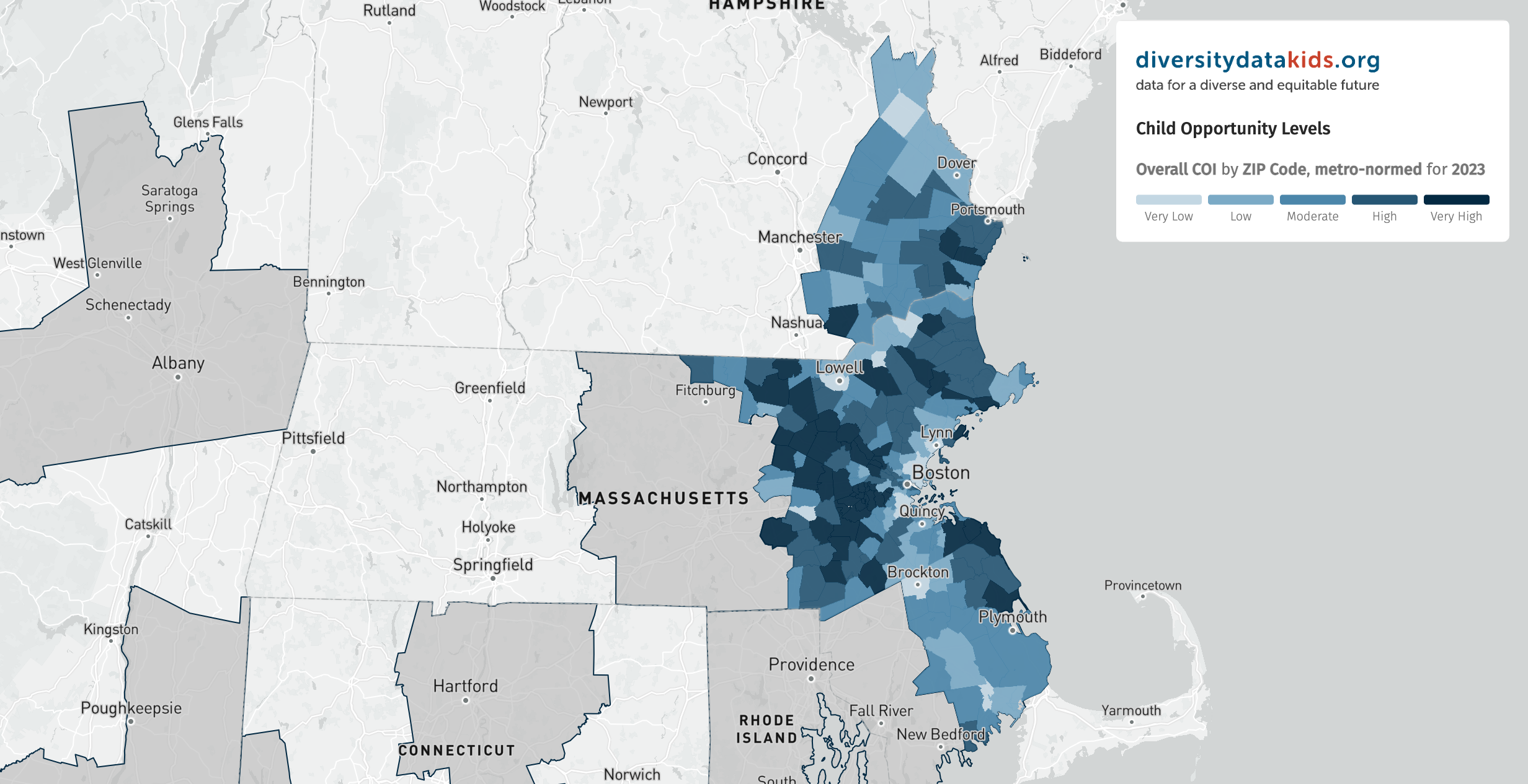 Child Opportunity Index Explorer Screenshot